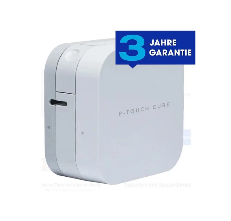 PT-P300BT P-Touch Cube Etikettendrucker Etikettendrucker från Brother i Vit – produktbild