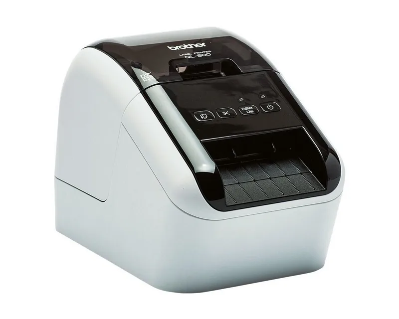 QL-800 Etikettendrucker, (für Etiketten im Thermo-Direktdruck) von Brother in Schwarz – Produktfoto 3 von 3