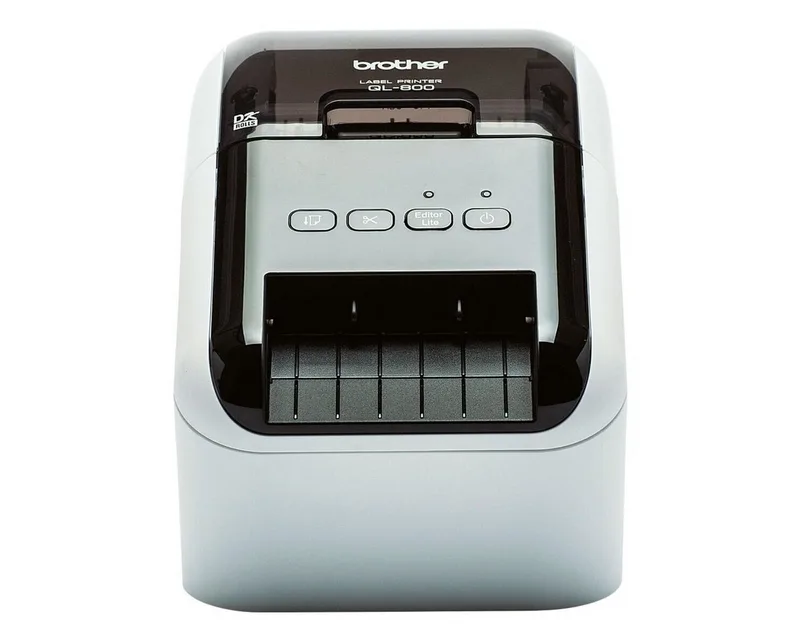 QL-800 Etikettendrucker, (für Etiketten im Thermo-Direktdruck) von Brother in Schwarz – Produktfoto 2 von 3