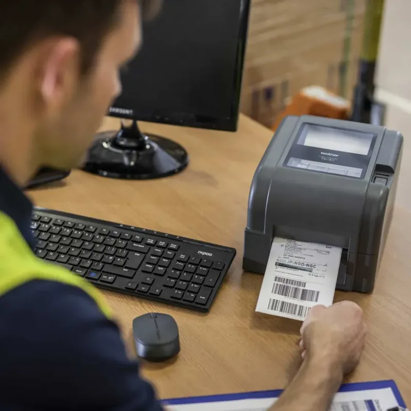 TD-4420TN Thermal Label Printer 203dpi 152mm/sec USB LAN Serial von Brother – Produktfoto 6 von 6