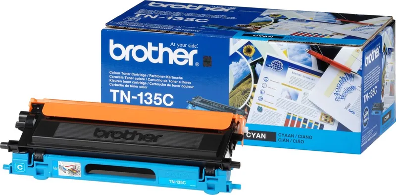 TN-135C Tonercartridge von Brother in Cyaan – Produktfoto