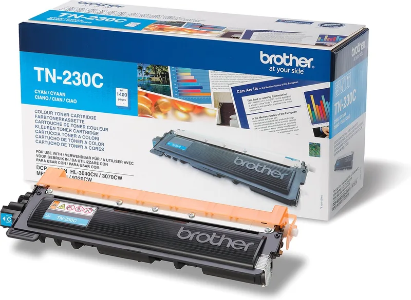 TN-230C Tonercartridge by Brother in Cyaan – product photo