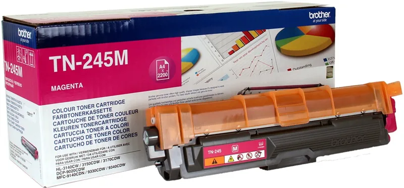 TN-245M Toner fra Brother i Magenta – produktbillede