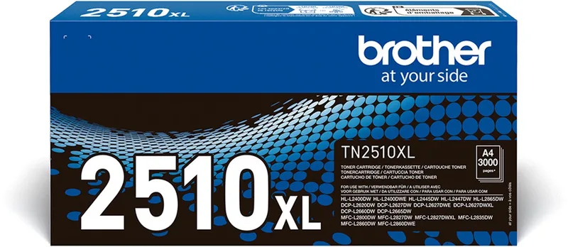 TN-2510XL tonercartridge 1 stuk(s) Origineel van Brother in Zwart – productfoto