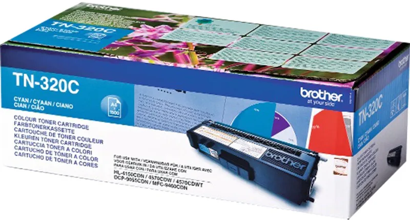 TN-320C - Tonercartridge von Brother in Cyaan – Produktfoto