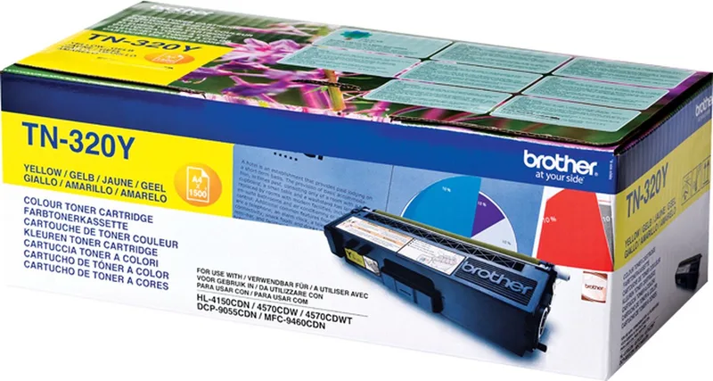 TN-320Y Tonercartridge von Brother in Gelb – Produktfoto