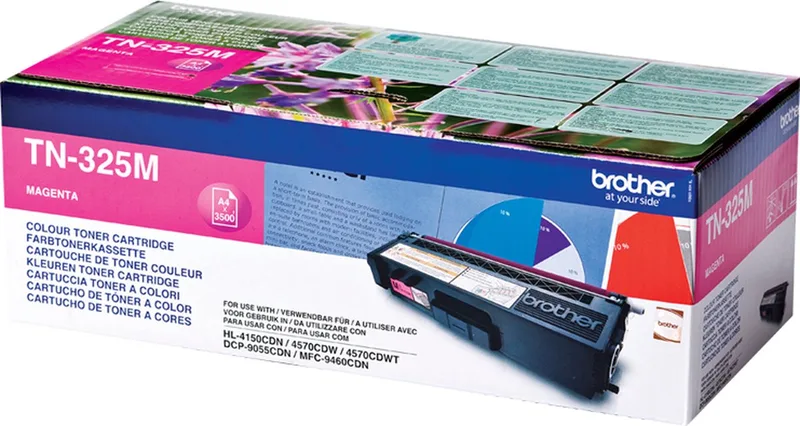 TN-325M Tonercartridge från Brother i Magenta – produktbild