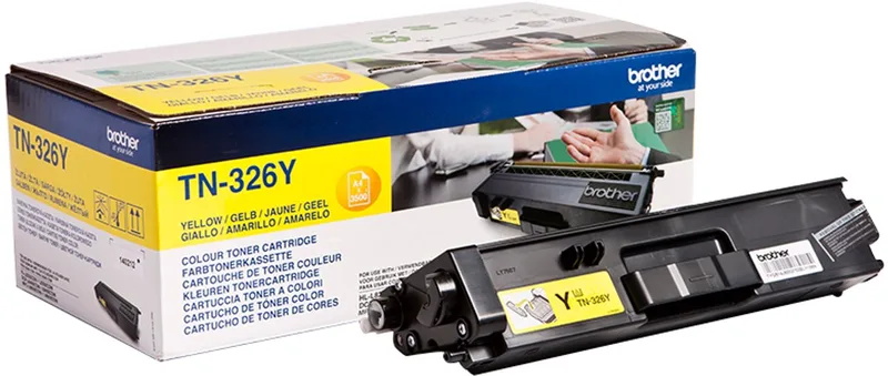 TN-326Y tonercartridge 1 stuk(s) Origineel van Brother in Geel – productfoto