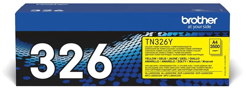 TN-326Y tonercartridge high capacity 3.500 pagina s 1-pack van Brother in Geel – productfoto
