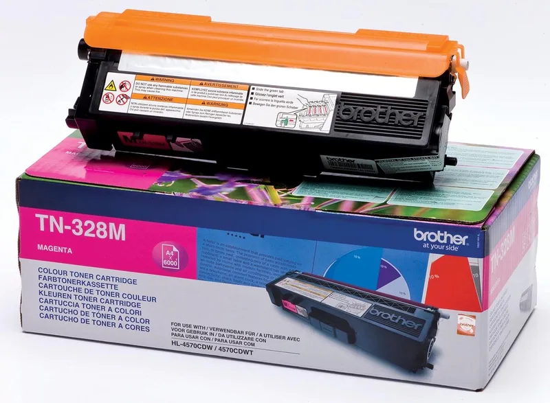 TN-328M - Tonercartridge van Brother in Magenta – productfoto