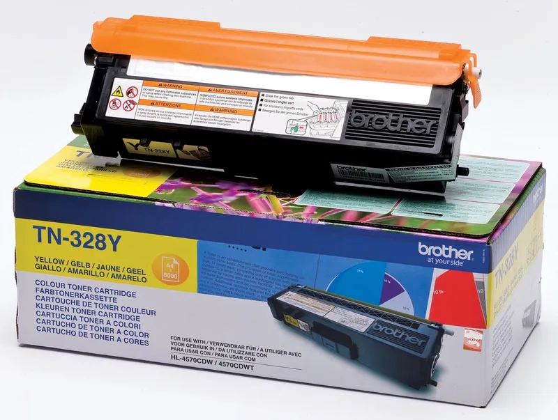 TN-328Y Tonercartridge by Brother in Yellow – product photo