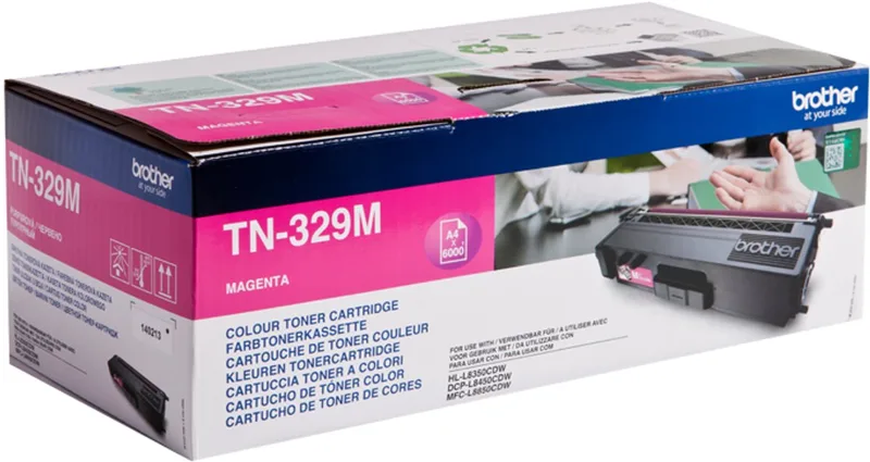 TN-329M tonercartridge extra high capacity 6.000 pagina's 1-pack by Brother in Magenta – product photo