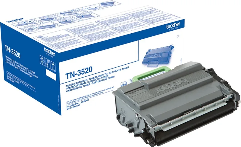 TN-3520P tonercartridge 1 stuk(s) Origineel by Brother in Black – product photo