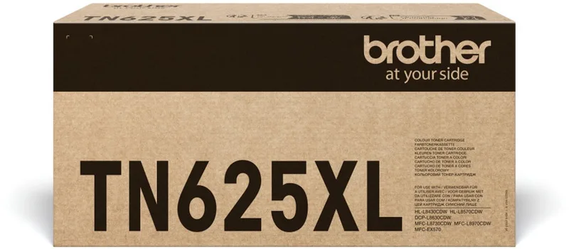 TN-625XLBK tonercartridge 1 stuk(s) Origineel van Brother in Zwart – productfoto