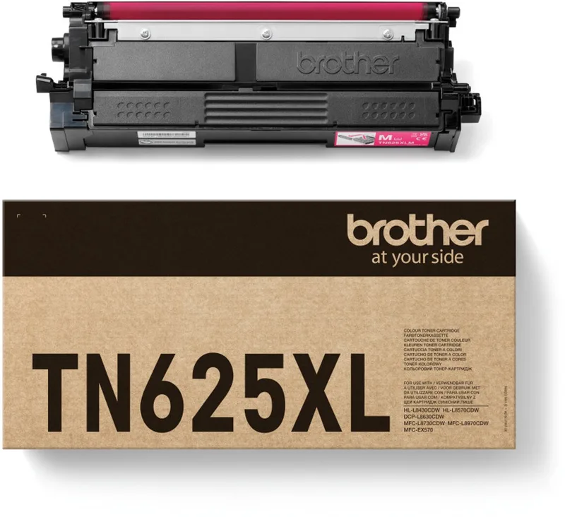 TN-625XLM tonercartridge 1 stuk(s) Origineel van Brother in Magenta – productfoto