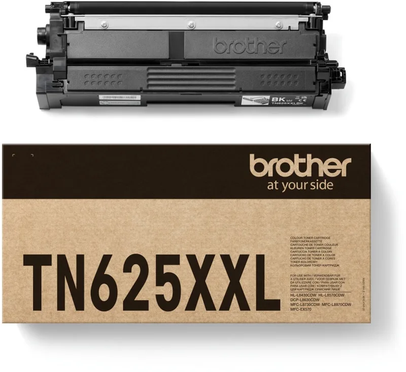 TN-625XXLBK tonercartridge 1 stuk(s) Origineel von Brother in Schwarz – Produktfoto