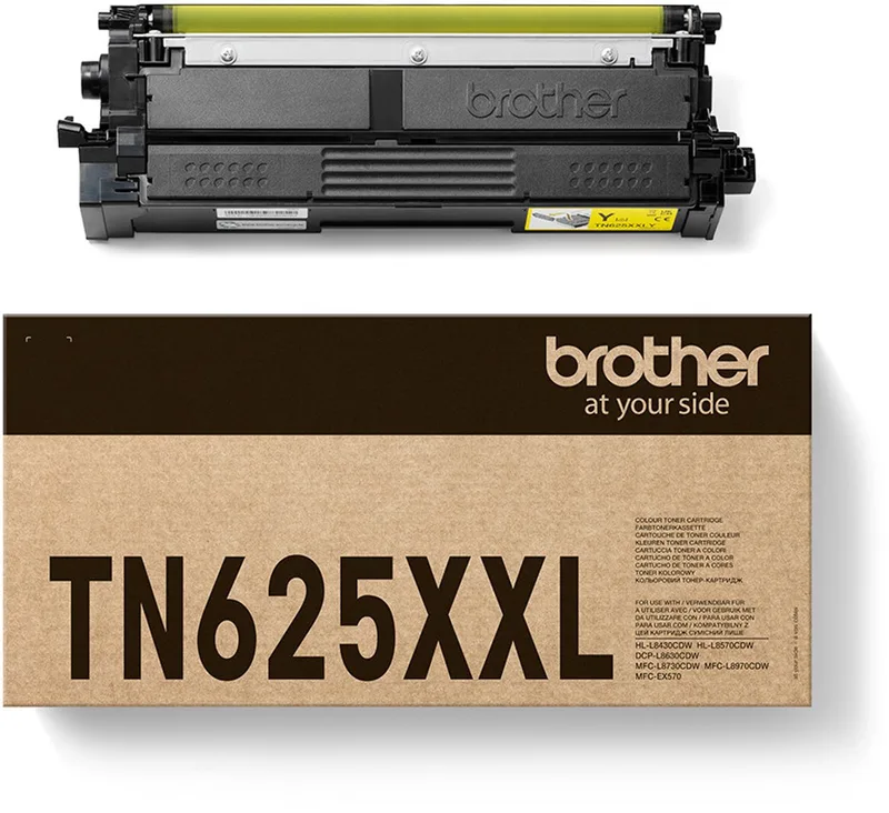 TN-625XXLY tonercartridge 1 stuk(s) Origineel fra Brother i Gul – produktbillede