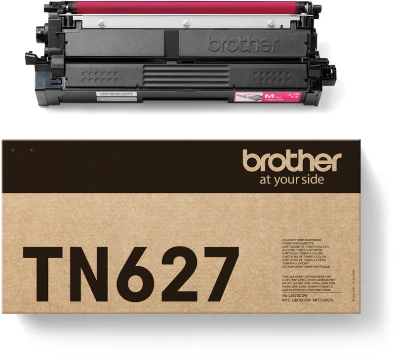 TN-627M tonercartridge 1 stuk(s) Origineel von Brother in Magenta – Produktfoto