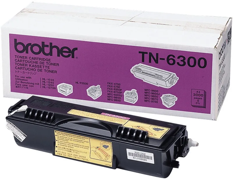 TN-6300 Tonercartridge by Brother in Black – product photo