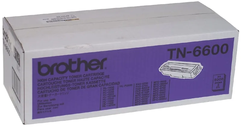 TN-6600 Tonercartridge von Brother in Schwarz – Produktfoto