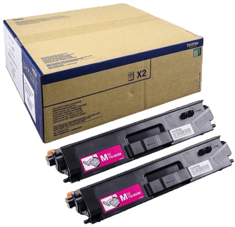 TN-900MTWIN Toner 12000pagina's toners & lasercartridge van Brother in Magenta – productfoto
