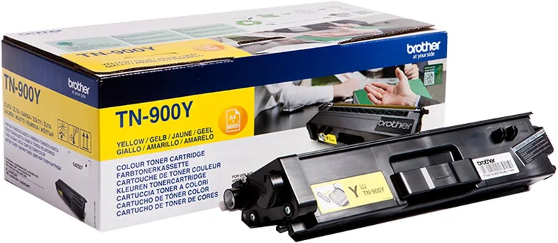 TN-900YP tonercartridge 1 stuk(s) Origineel von Brother in Gelb – Produktfoto