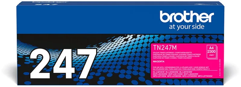 toner, 2.300 pagina's, OEM TN-247M, 4 stuks de Brother en Magenta – photo produit