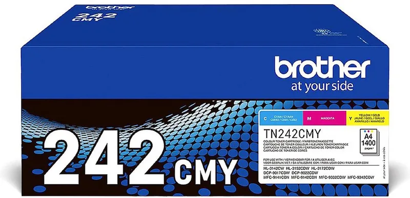 Toner TN-242CMY TN242CMY Origineel Cyaan, Magenta, Geel 1400 bladzijden van Brother – productfoto