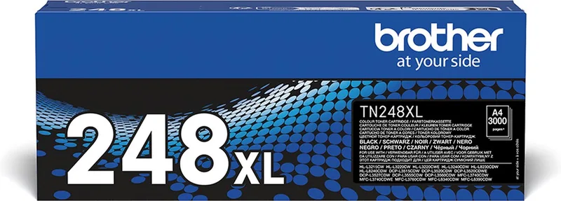 TN-248XL Zwart van Brother in Kleurloos – productfoto
