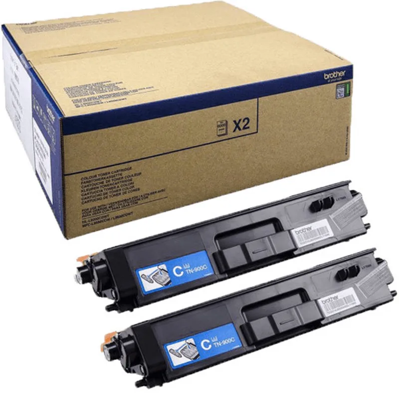 Toner TN-900CTWIN cyan fra Brother i Cyaan – produktbillede