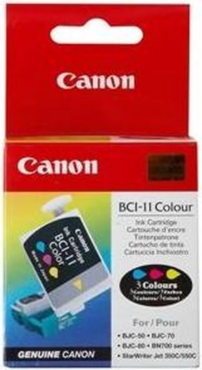 BCI-11 Inktcartridge - Kleur / 3 stuks von Canon in 3-kleuren – Produktfoto
