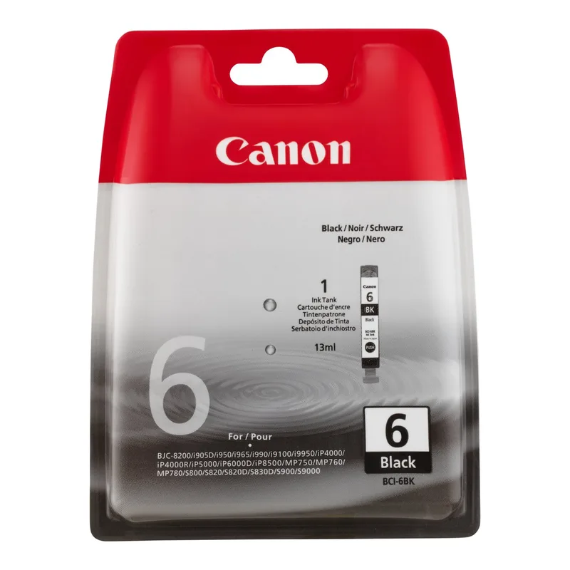 BCI-6BK zwarte inktcartridge fra Canon – produktbillede