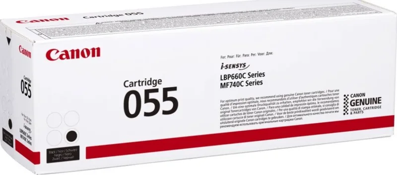 Canon 055 tonercartridge - 1 stuk(s) - Origineel van Canon in Zwart – productfoto