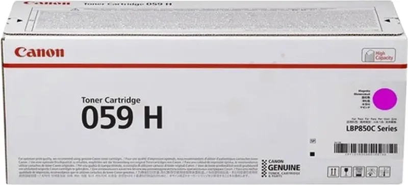 Canon 059 H - Hoge capaciteit - origineel - tonercartridge - voor i-SENSYS LBP852Cx;Satera LBP851C;LBP852Ci von Canon in Magenta – Produktfoto