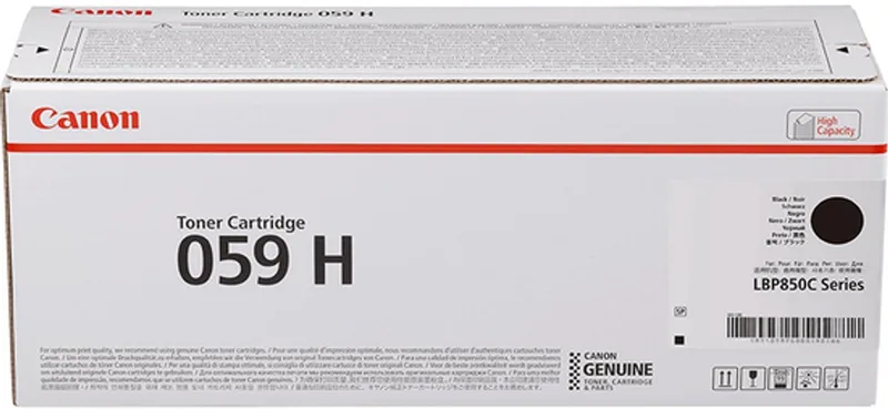 Canon 059 H - Hoge capaciteit - origineel - tonercartridge - voor i-SENSYS LBP852Cx;Satera LBP851C;LBP852Ci van Canon in Zwart – productfoto
