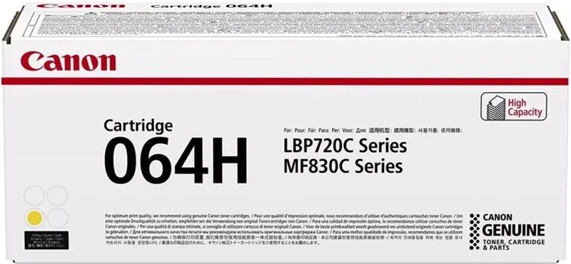 Canon 064H tonercartridge 1 stuk(s) Origineel van Canon in Geel – productfoto
