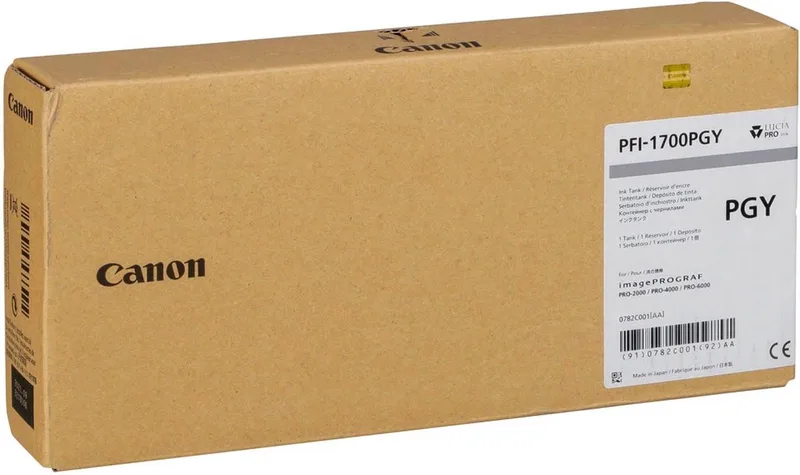 Canon - 0782C001 - PFI-1700PGY - Inktcartridge van Canon in Grijs – productfoto