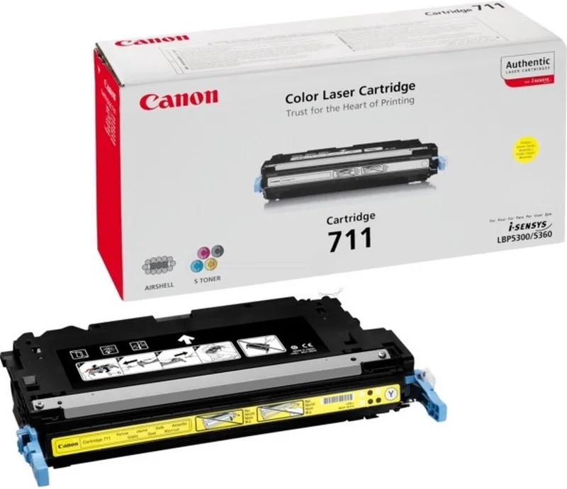 Canon - 1657B002 - 711Y - Toner de Canon en Jaune – photo produit