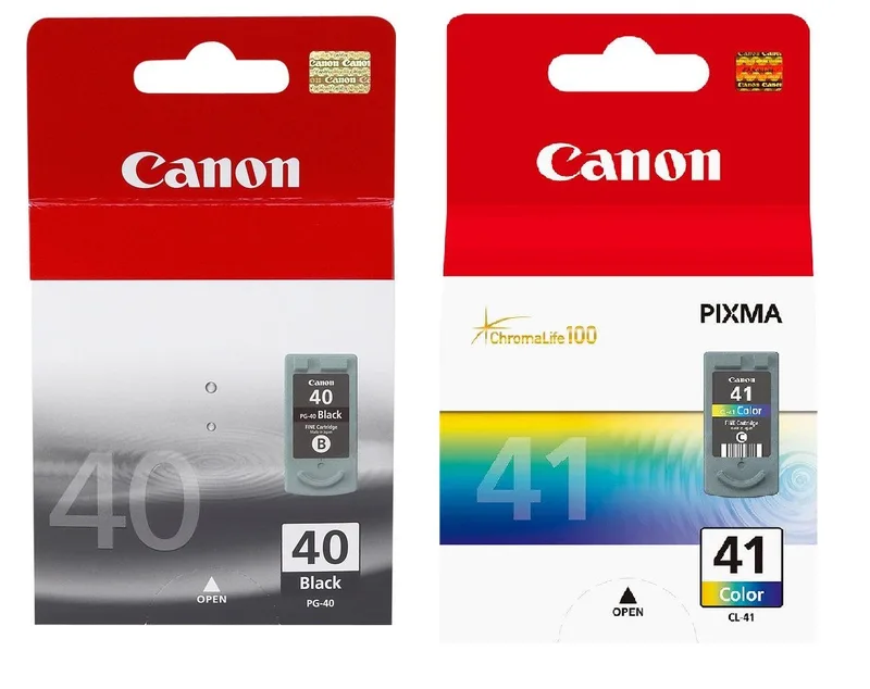 Canon 2er Set Original Canon PG-40 Black (0615B001) + CL-41 Color (0617B001) Tintenpatrone de Canon – photo produit