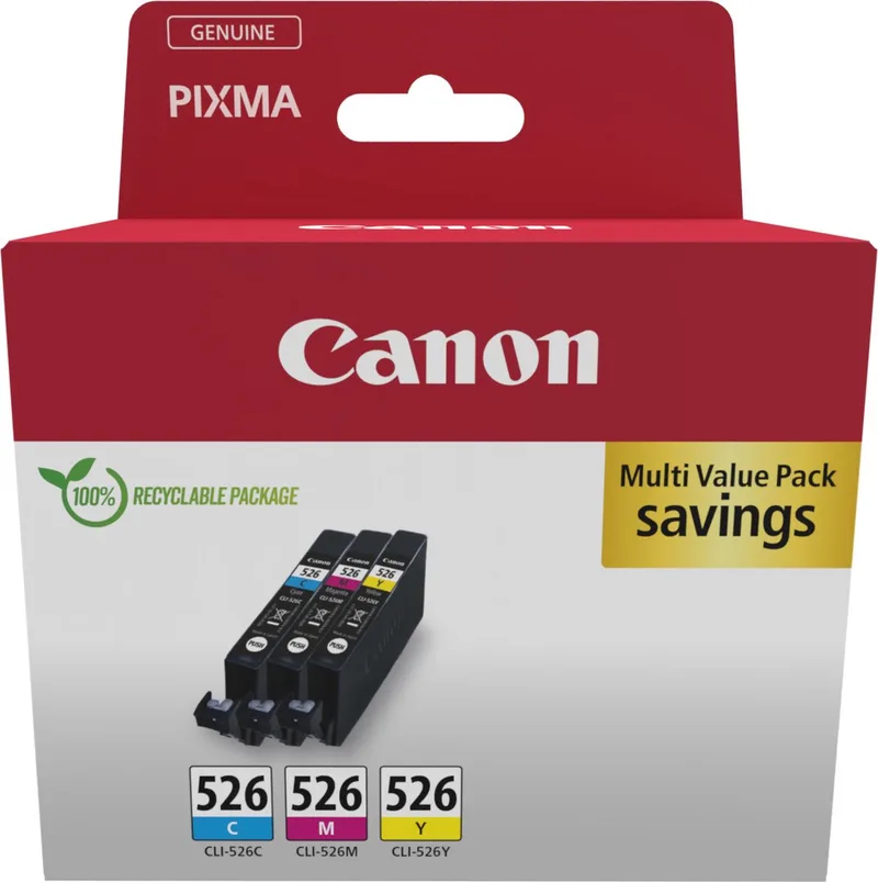 Canon 4541B019 inktcartridge 3 stuk(s) Origineel Cyaan, Magenta, Geel von Canon in Cyaan, Magenta, Gelb – Produktfoto