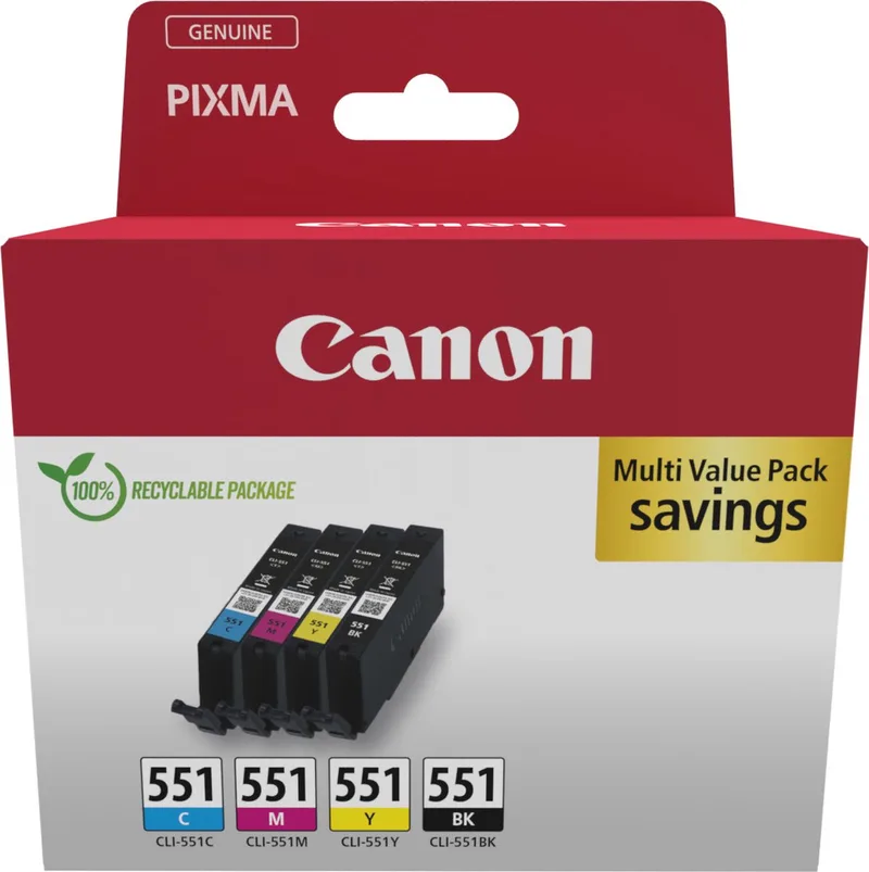 Canon 6509B016 inktcartridge 4 stuk(s) Origineel Zwart, Cyaan, Magenta, Geel von Canon in Schwarz, Cyaan, Magenta, Gelb – Produktfoto