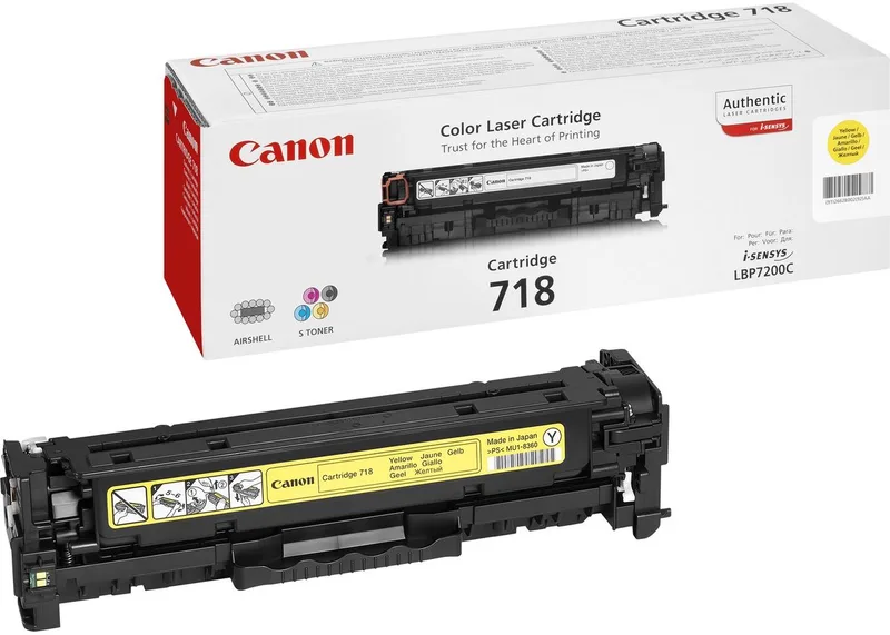 Canon 718 Tonercartridge von Canon in Gelb – Produktfoto