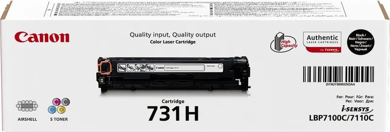 Canon 731HBK - Tonercartridge / Hoge Capaciteit by Canon in Black – product photo