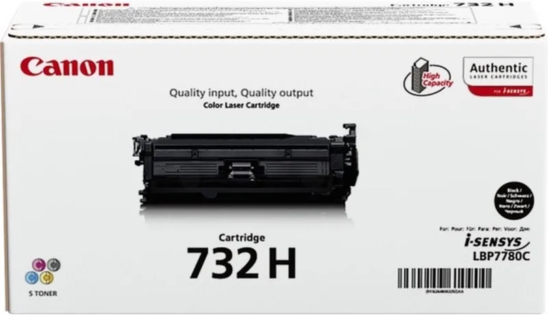 Canon 732HBK - Tonercartridge / Hoge Capaciteit von Canon in Schwarz – Produktfoto