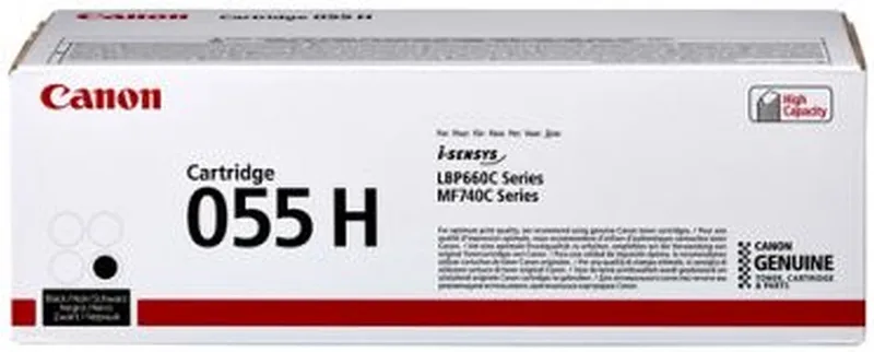 Cartridge Toner Canon 055H black 7600 pagina's fra Canon i Sort – produktbillede