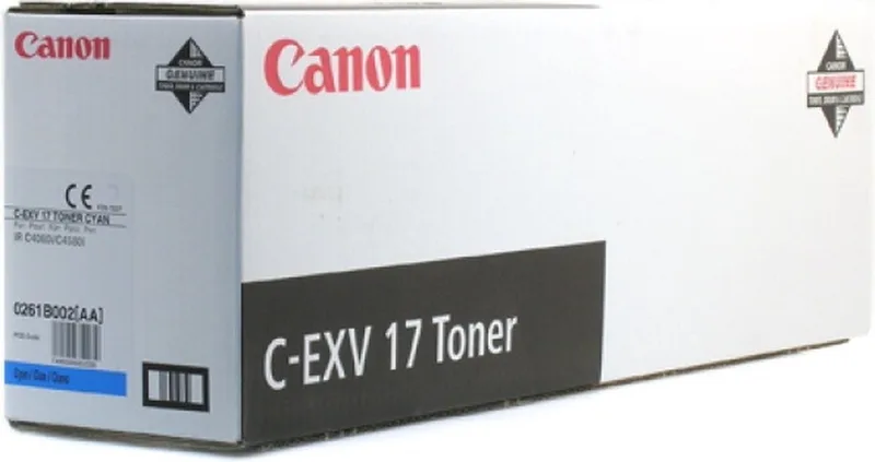 CEXV-17 Tonercartridge van Canon in Cyaan – productfoto