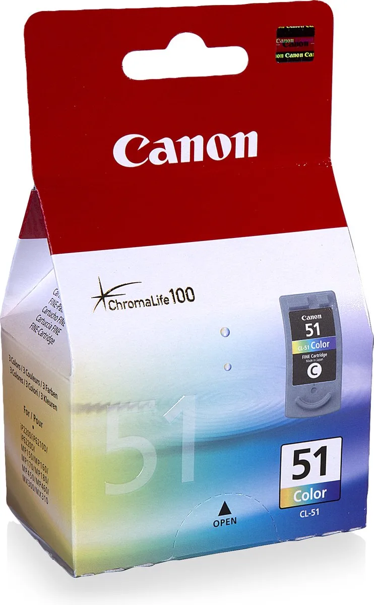 CL-51 Inktcartridge / Color van Canon in Cyaan – productfoto