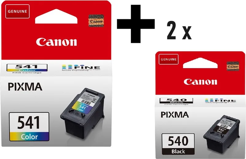 CL 541/PG 540 - Inktcartridge - Multi en Zwart - Retourzakje från Canon i Svart, Kleur – produktbild