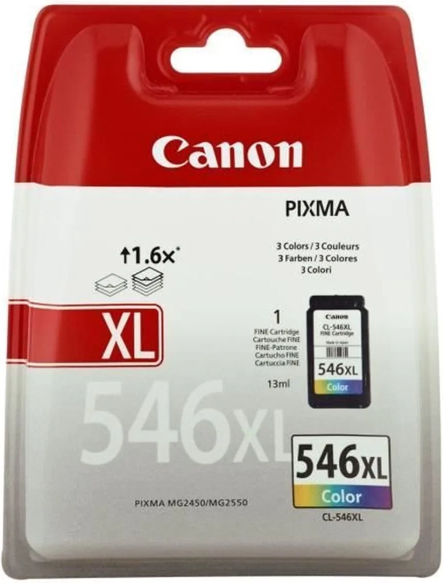 CL-546XL - Inktcartridge - Origineel - Hoge capaciteit - Retourzakje by Canon in Kleur – product photo