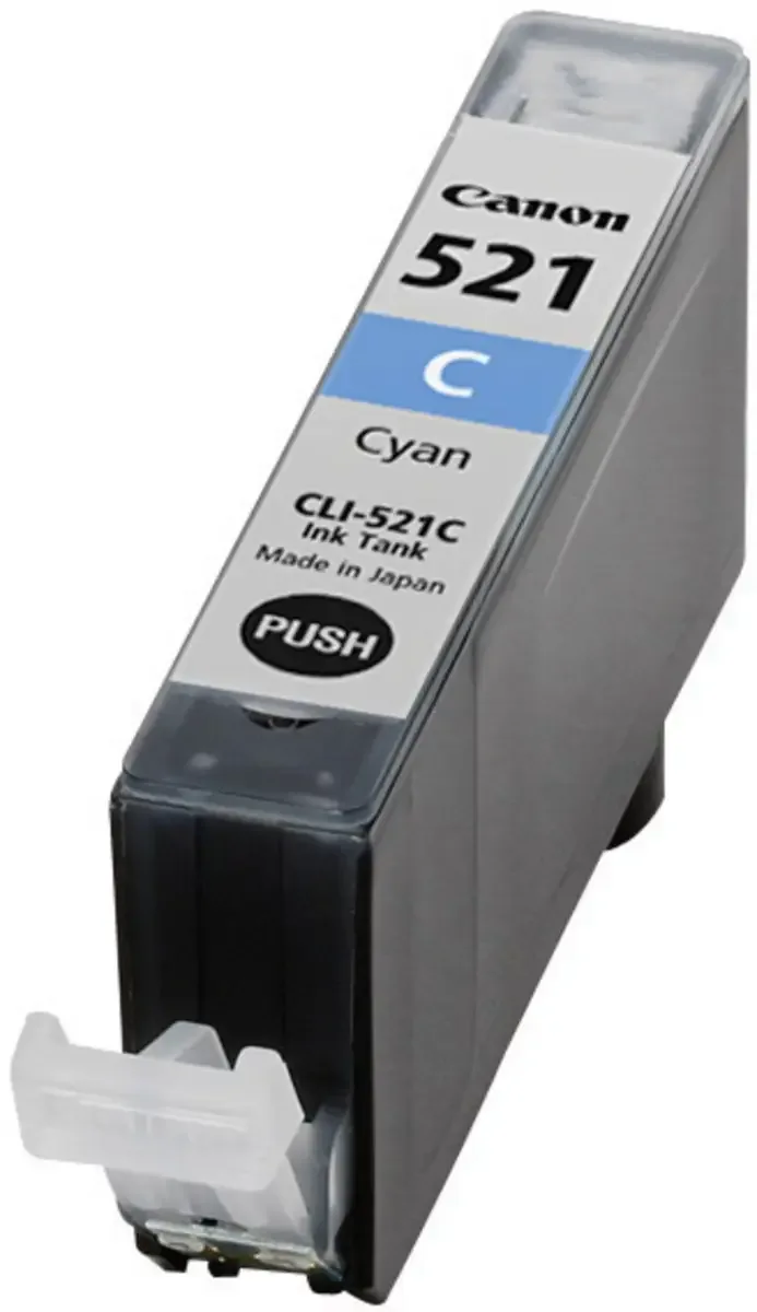 CLI-521C - Inktcartridge - Origineel - Standaard capaciteit von Canon in Cyaan – Produktfoto 2 von 2
